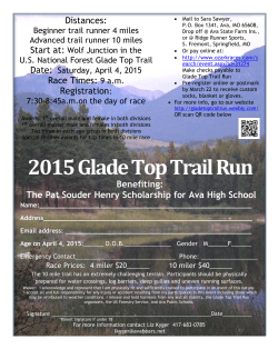 2015 Glade Top Trail Run Benefiting