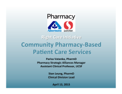 Parisa Vatanka, PharmD Pharmacy Strategic Alliances Manager