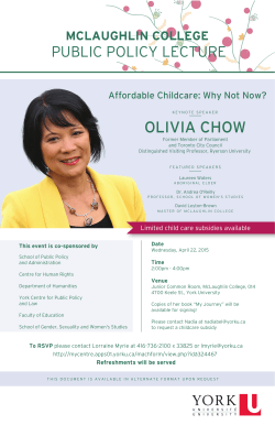 OLIVIA CHOW - Centre for Human Rights