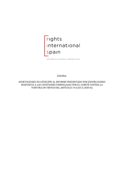 informe sombra al ComitÃ© - Rights International Spain