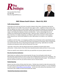 EMC Ottawa South Column â March 26, 2015