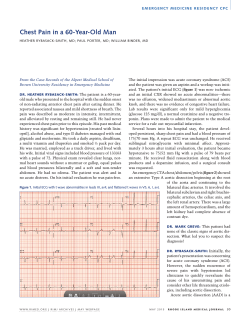 Chest Pain in a 60-Year-Old Man