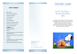 EASTER CAMP - Ringwood Church of Christ