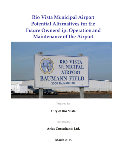 Rio Vista Municipal Airport Potential Alternatives