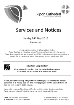 24 May - Ripon Cathedral