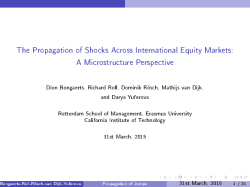 The Propagation of Shocks Across International Equity Markets: A