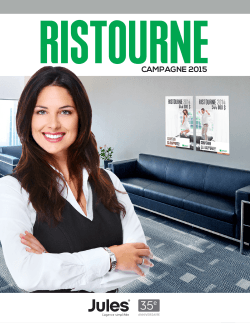 Catalogue PDF - Ristourne Desjardins 2015