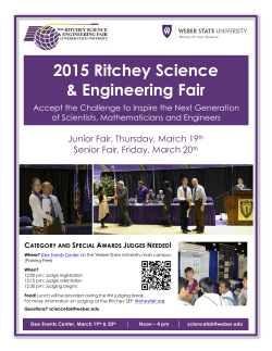 2015 Ritchey Science & Engineering Fair