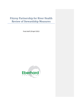 Fitzroy Partnership for River Health Review of Stewardship Measures