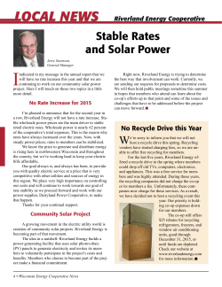 Stable Rates and Solar Power