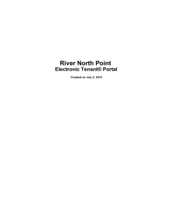 River North Point Electronic TenantÂ® Portal PDF