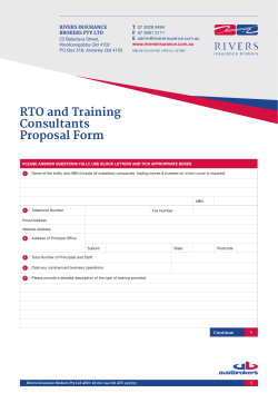 Registered Training Organisation/Consultant Quote Form