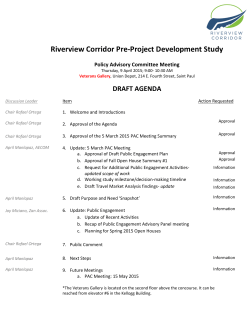 Riverview Corridor Pre-Project Development Study