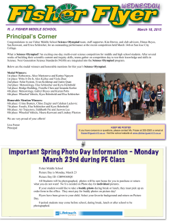 Important Spring Photo Day Information