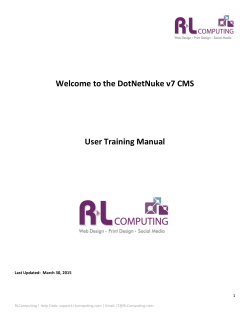 RLComputing DNN User Manual v7