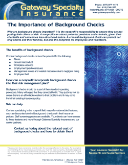 The Importance of Background Checks