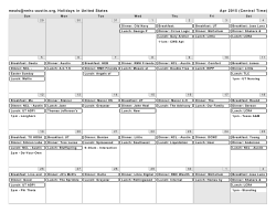 View the Meal Provider Calendar