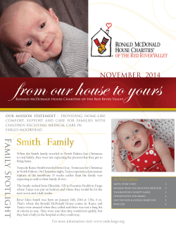November 2014 Newsletter - Ronald McDonald House Charities of