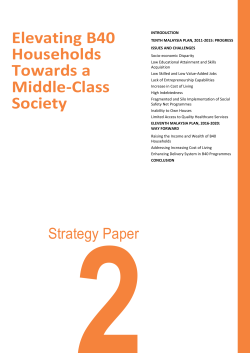 Elevating B40 Households Towards a Middle-Class Society 2