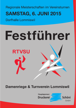 Flyer - RMV 2015 in Lommiswil