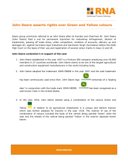 John Deere asserts rights over Green and