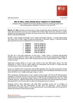 rni to drill high-grade gold targets at grosvenor