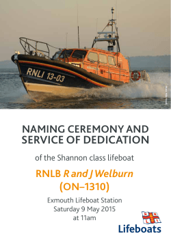 Naming ceremony programme