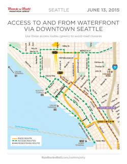 ACCESS TO AND FROM WATERFRONT VIA DOWNTOWN SEATTLE