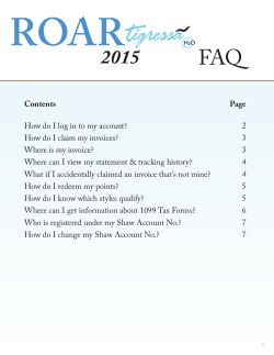 FAQ - Roar Expand The Brand 2015