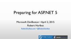 Preparing for ASP.NET 5