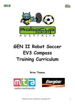 GEN II Soccer EV3 Compass - RoboCup Junior Australia