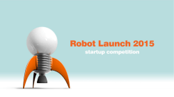 2015 SVR Robot Launch Startup Competition Sponsor Menu