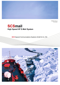 SCSmail Manual - Robust-Packet