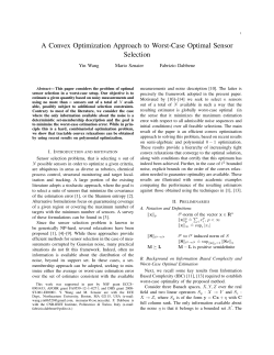 A Convex Optimization Approach to Worst-Case Optimal