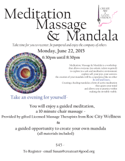 Meditation Massage Mandala June