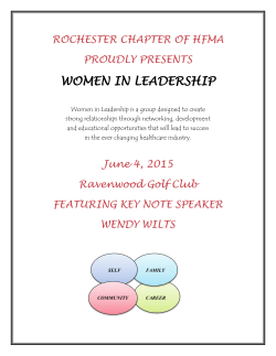 Women in Leadership Event Brochure June 4 2015