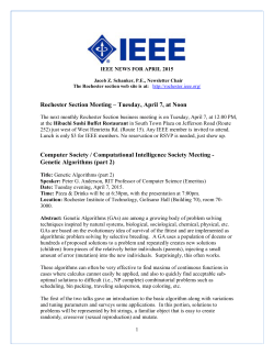 2015 April - IEEE Rochester Section