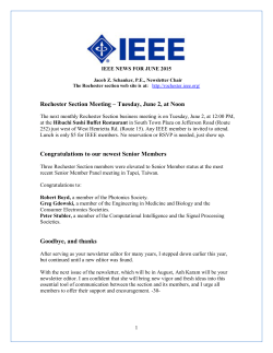 2015 June - IEEE Rochester Section
