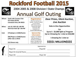 Rockford Football 2015 Annual Golf Outing
