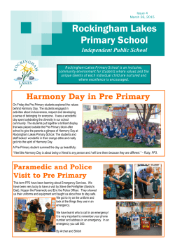 Issue 4 - Rockingham Lakes Primary School