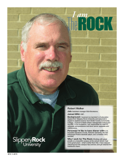Robert Walker - Rockpride - Slippery Rock University