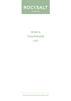 WINE & CHAMPAGNE LIST