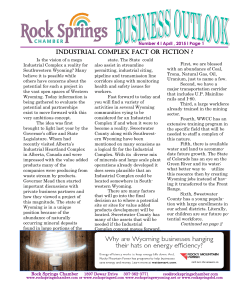 April 01, 2015 - Rock Springs Chamber of Commerce