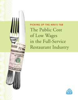 The Public Cost of Low Wages in the Full