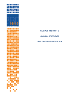 2014 Audit - Rodale Institute