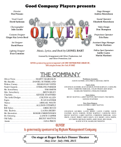 View or a PDF of the Oliver!