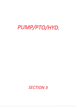 Section 3 - Pump-PTO-Hyd.