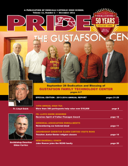 Pride magazine - Roncalli Catholic High School