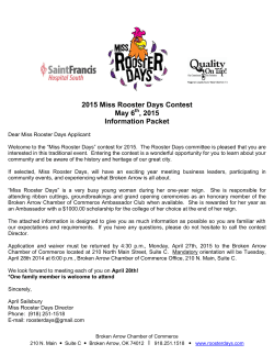 to the 2015 Miss Rooster Days application!