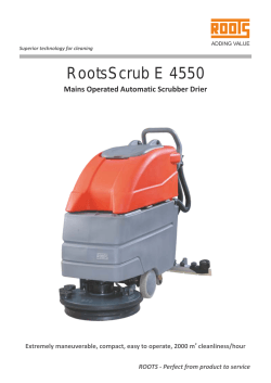 RootsScrub E 4550 - Roots Multiclean Ltd